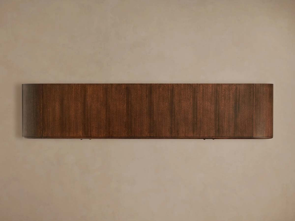 Frances Vintage Mahogany Sideboard Buffet with Media Cabinet Storage