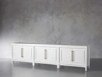 Rowan Modulares TV-Möbel aus Holz, modernes Sideboard mit TV-Aufbewahrung und Holztüren, Eingangsschrank