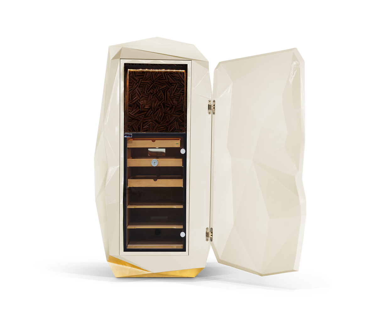 Luxury Diamond Floor Safe with Hidden Watch Winder & Certified High-Security Storage System
