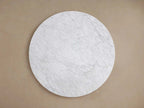 Saint Germain Round Marble Stone Dining Table with Rennes Metal Base
