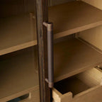 Hattie Mid-Century Wall Mounted Storage Cabinet with Arched Drawers