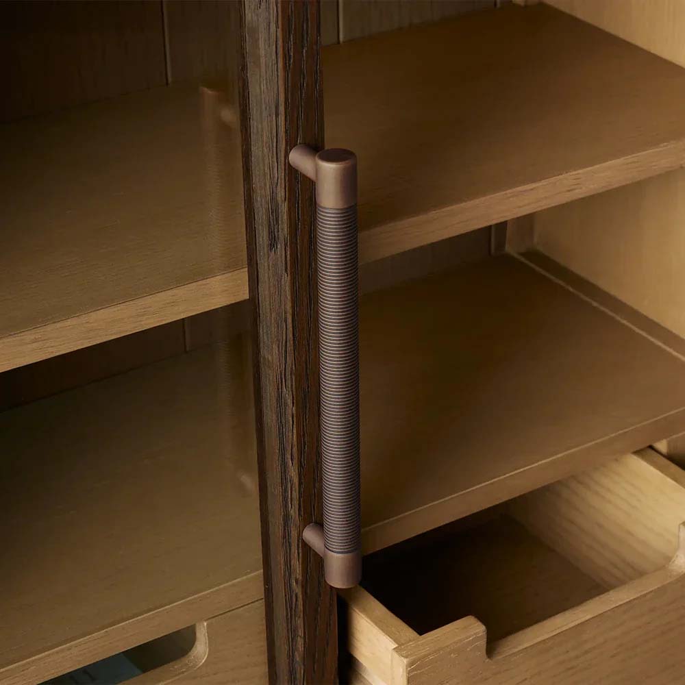 Hattie Mid-Century Wall Mounted Storage Cabinet with Arched Drawers