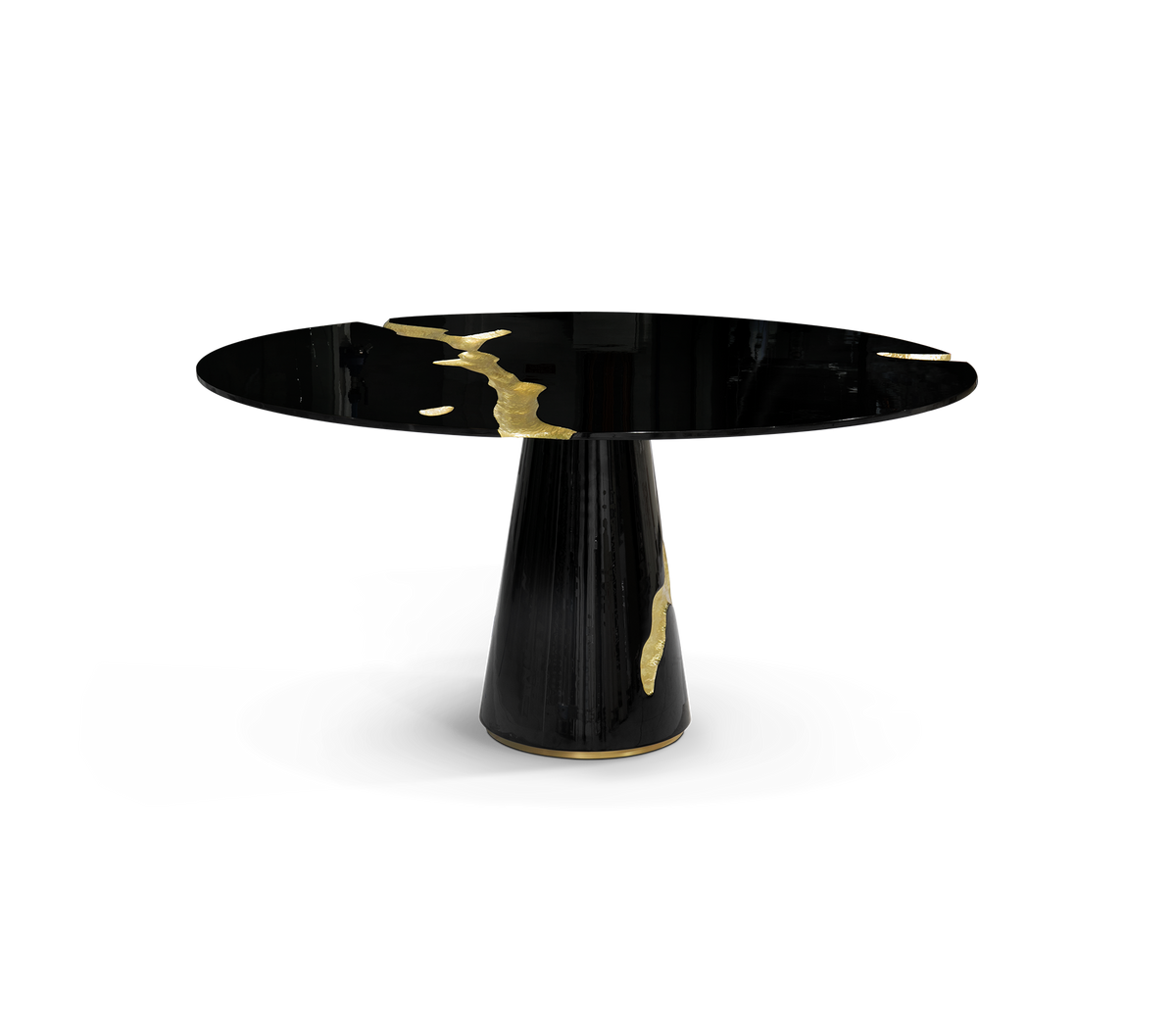 Lapiaz Black Lacquer Dining Table