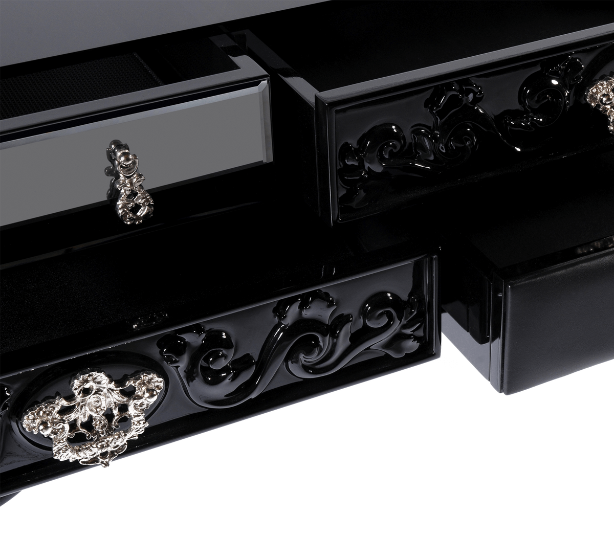 York Consoles with Classic High Gloss Entryways Cabinet Table