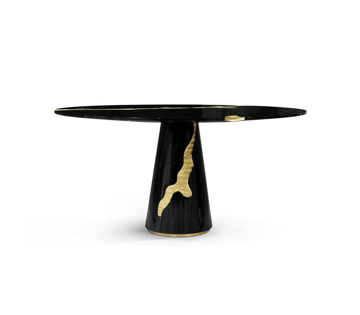 Lapiaz Black Lacquer Dining Table