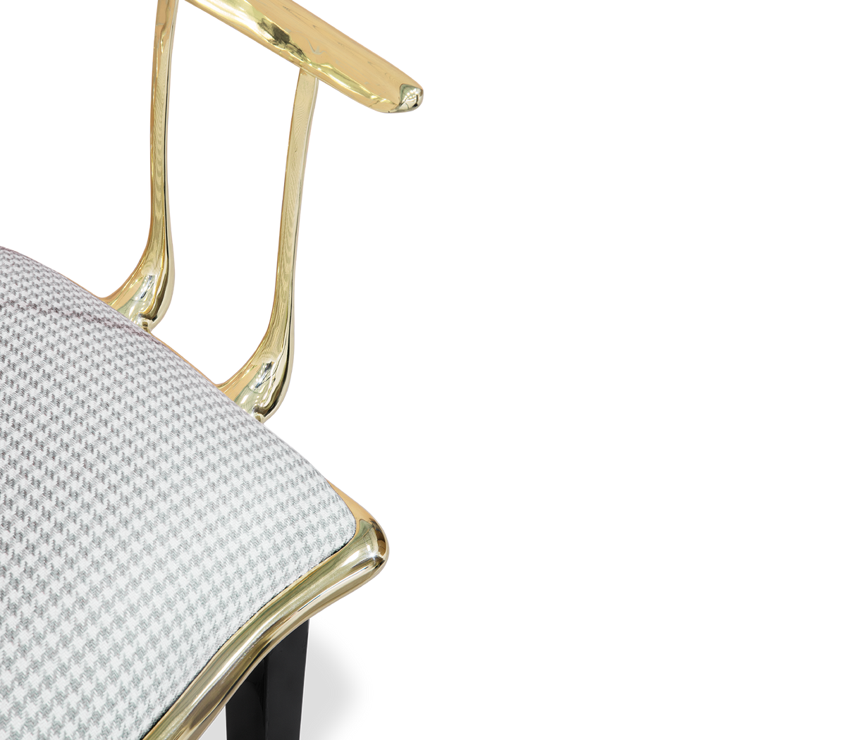 Nº 11 Surrealist Polished Brass Bar Stool