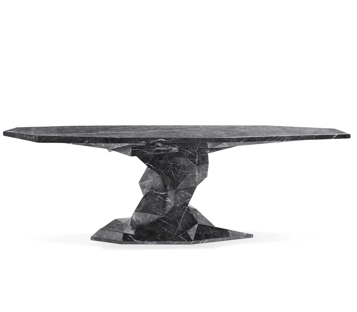 Bonsai Dining Table with Minimalism & Personalized Faceted Dining Table