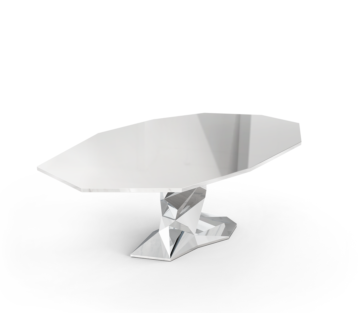 Bonsai Dining Table with Minimalism & Personalized Faceted Dining Table