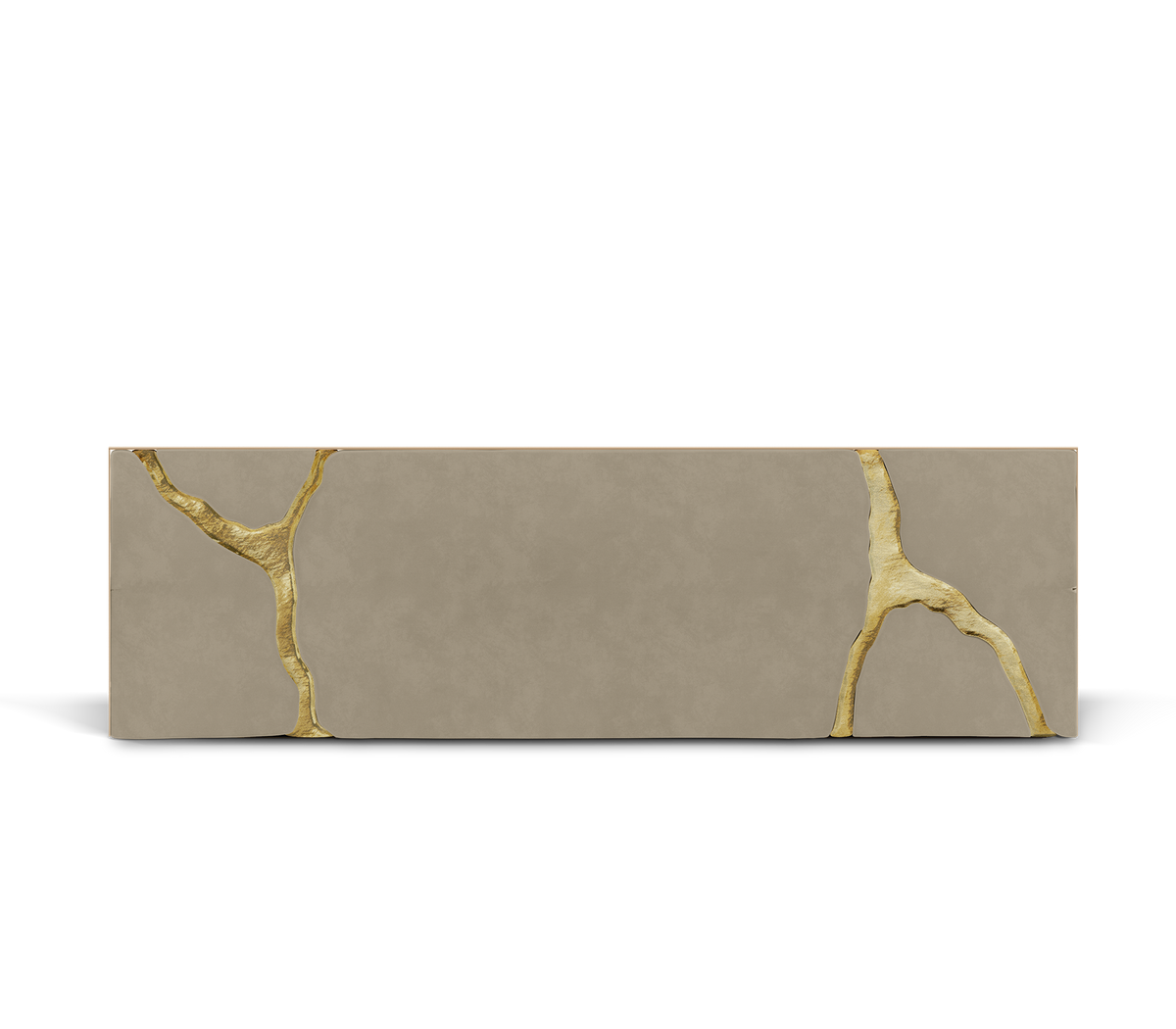 Lapiaz Kintsugi Velvet Polished Gold Luxury Headboard