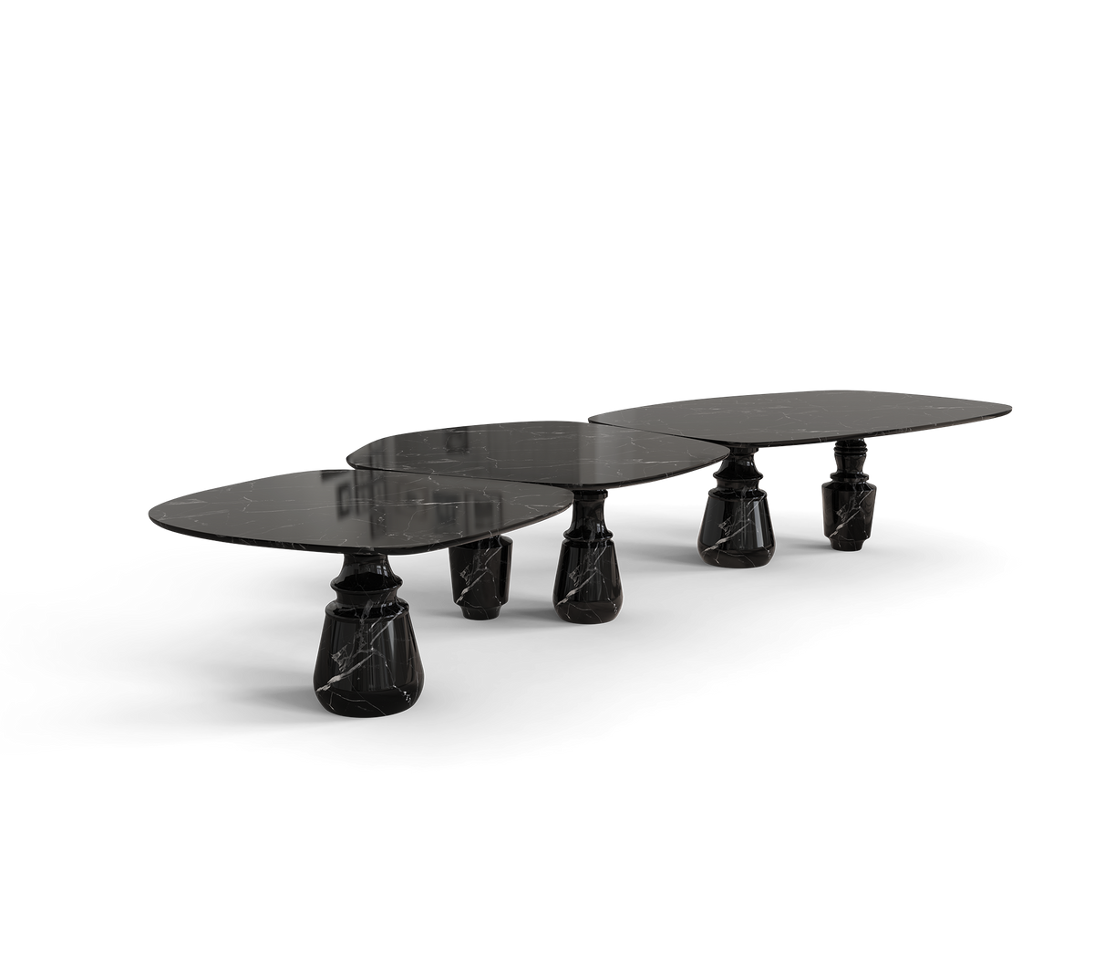 Pietra Nero Marquina Modular Dining Table