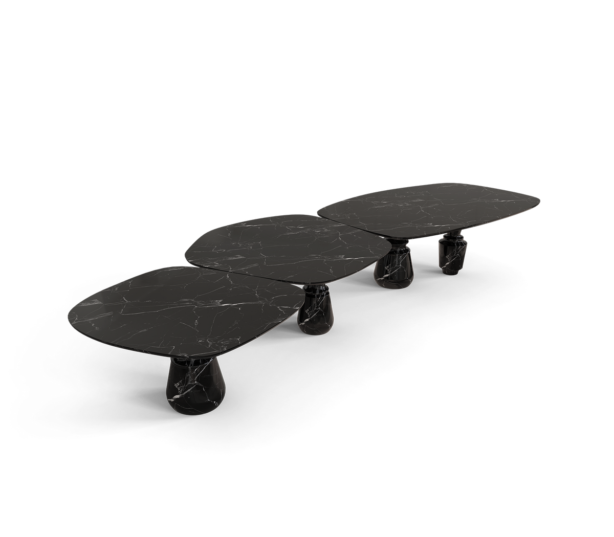 Pietra Nero Marquina Modular Dining Table