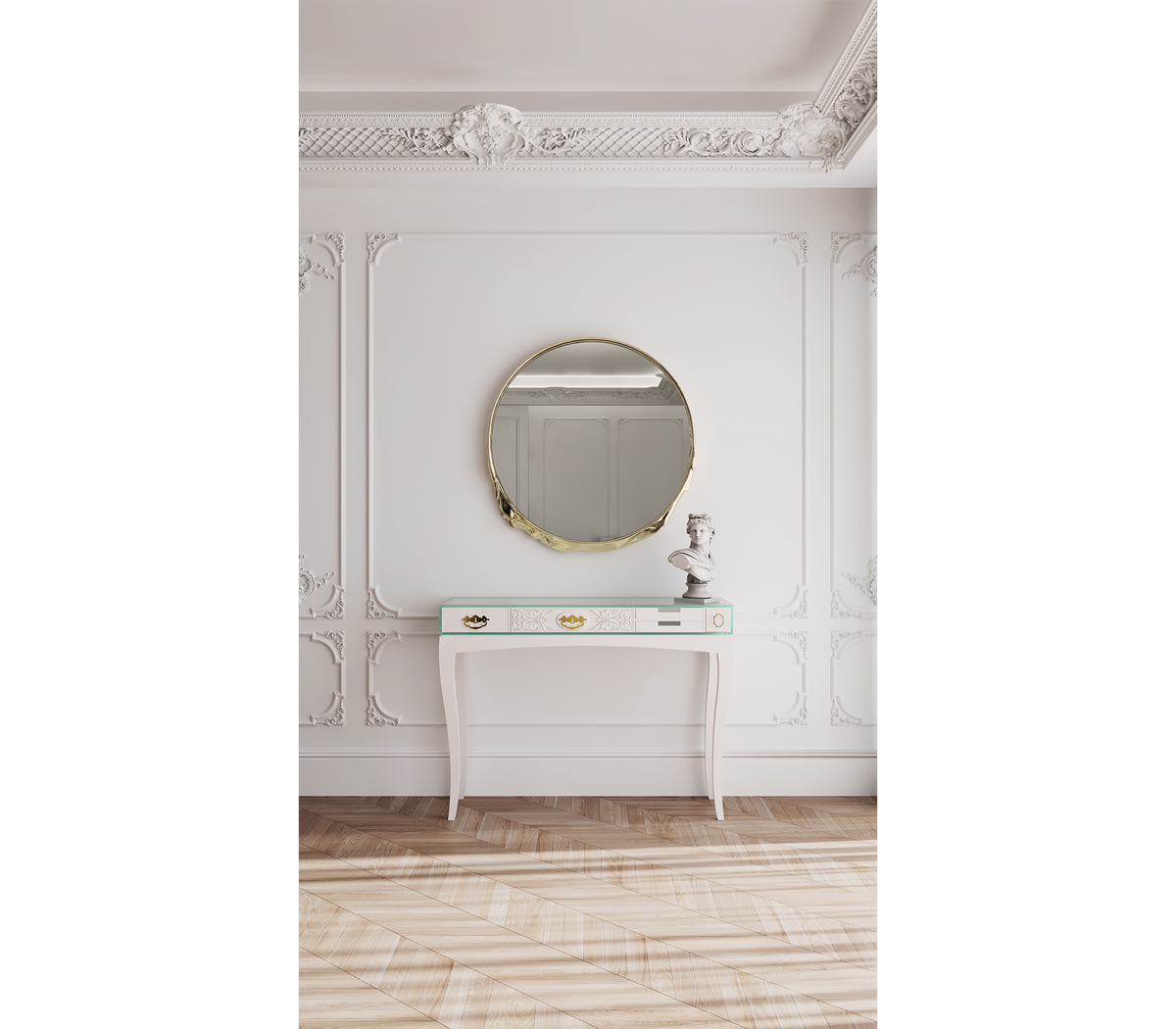 Soho Consoles with Modern Lacquered Entryways Cabinet Table