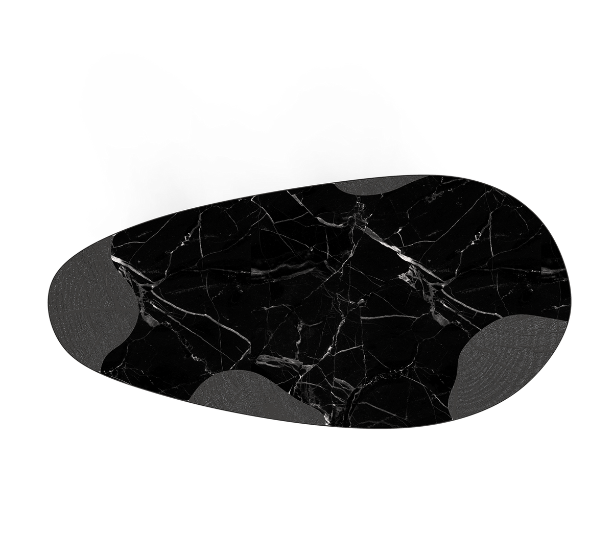 Ophelia Oval Carrara Marble & Gold Dining Table