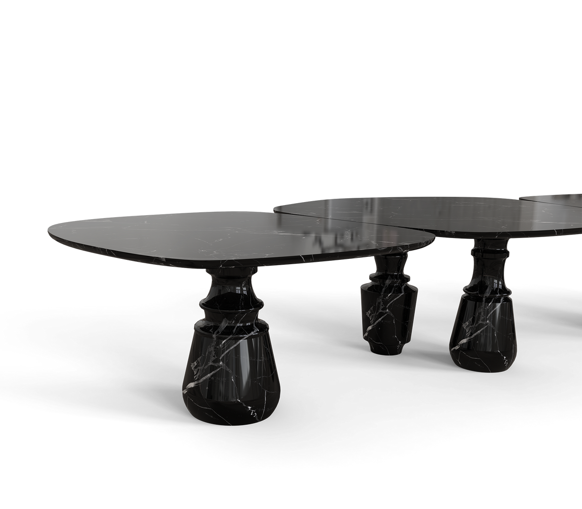 Pietra Nero Marquina Modular Dining Table