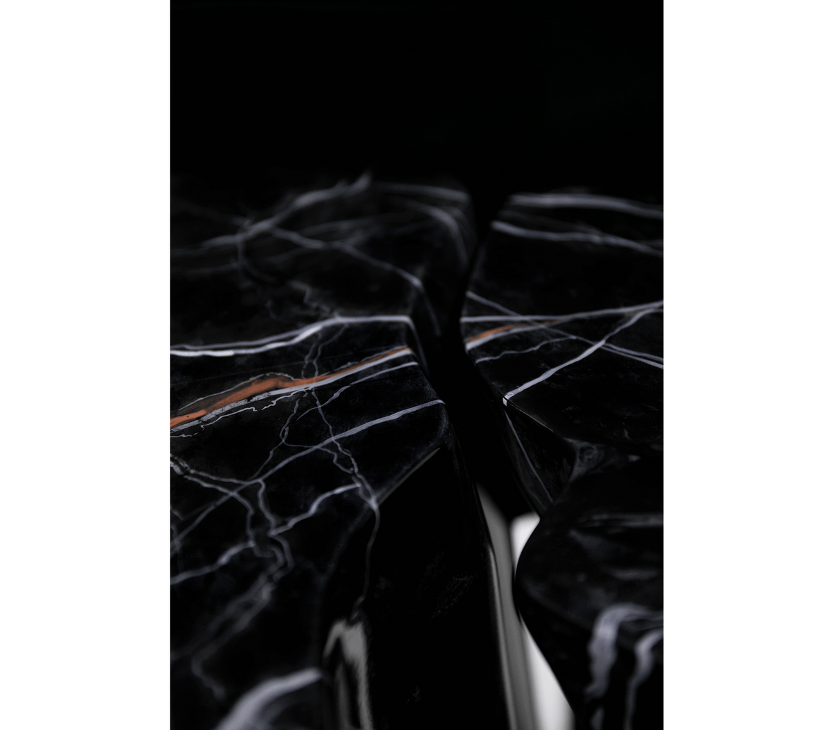 Monochrome Consoles Fluid Sculptural Resin Entryways Cabinet Table