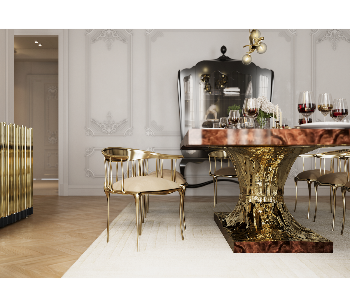 Metamorphosis Sculptural Walnut Root Dining Table
