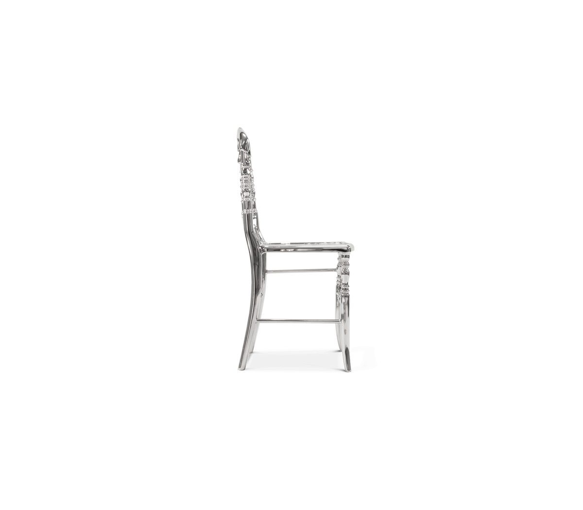 Emporium Silver Surrealist Cast Aluminium Luxury Chair