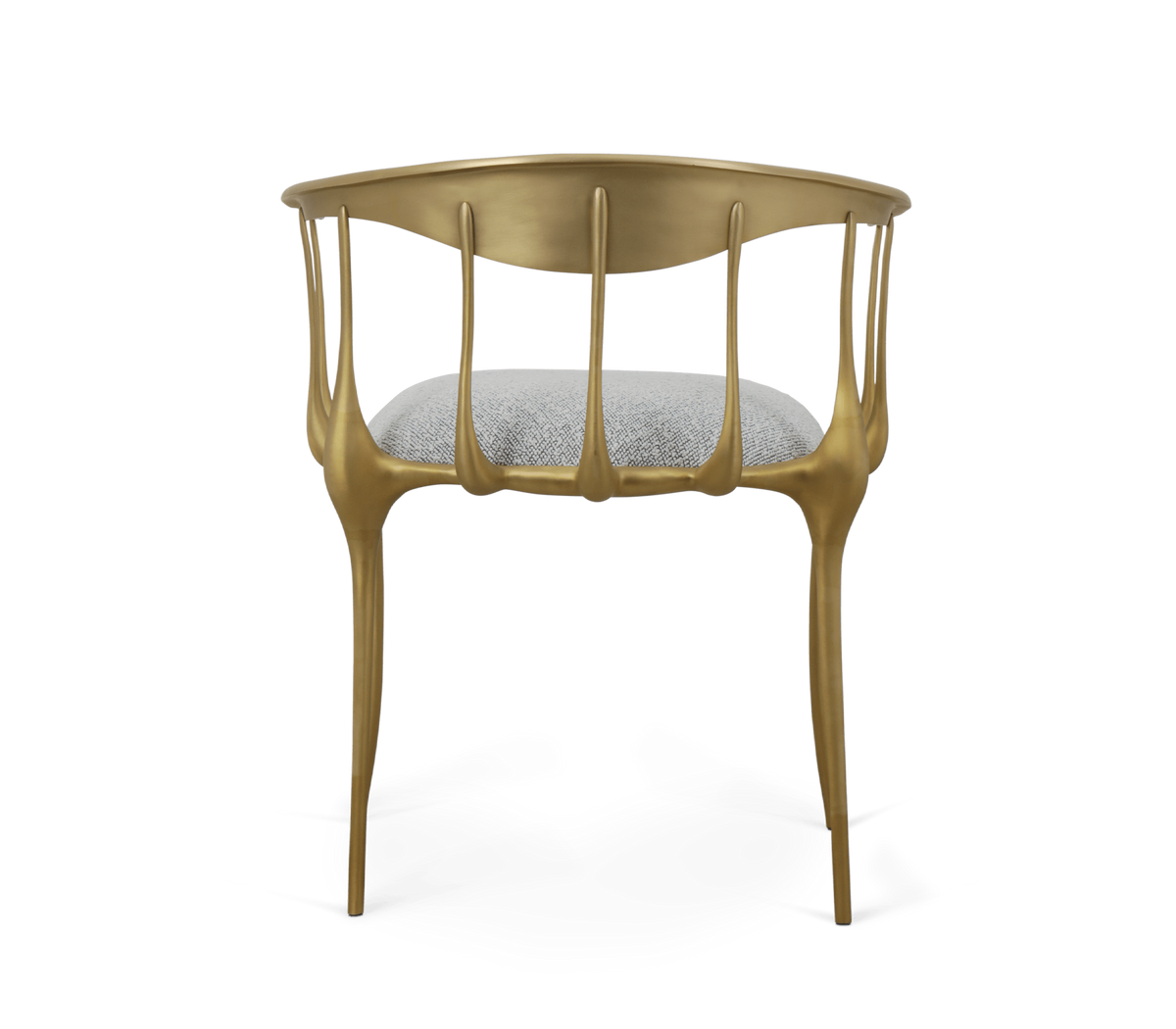 Nº 11 Satin Matte Gold Surrealist Dining Chair