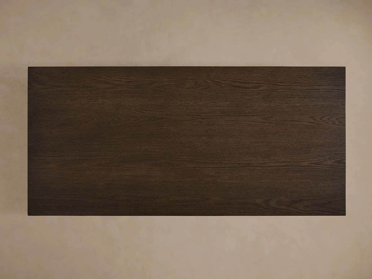 Table basse rectangulaire Sullivan cascade en bois de chêne massif, table à thé centrale de style rustique, table basse de cocktail.