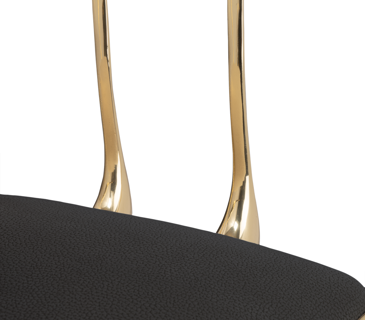 Nº11  Surrealist Polished Gold Cast Brass Dining Chair