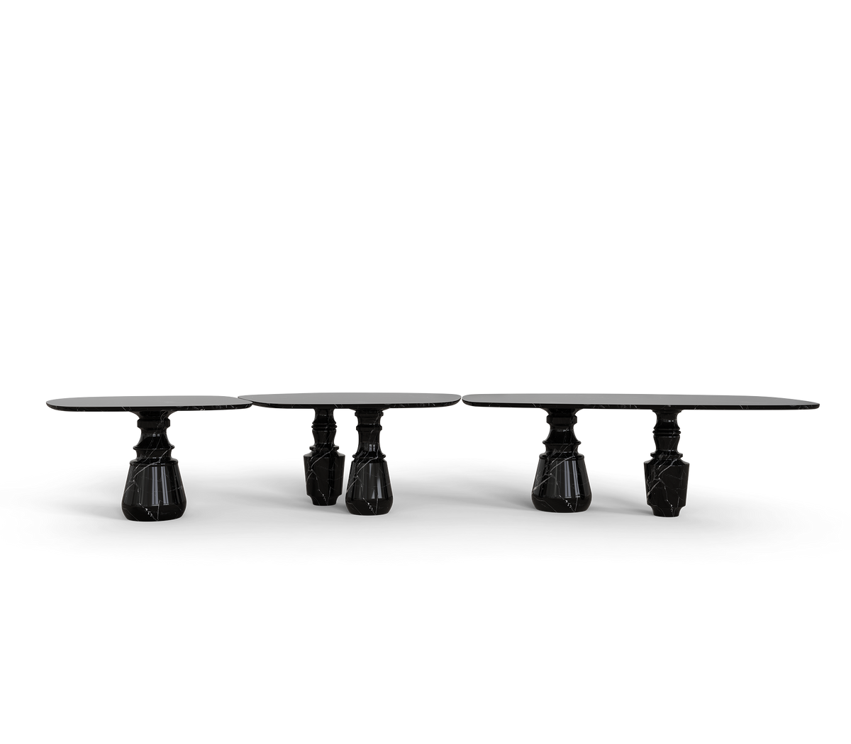 Pietra Nero Marquina Modular Dining Table