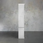 Armoire vitrine modulaire Athens en bois de peuplier, bibliothèque d'appoint haute pour salon