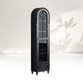 Hattie II Hohe Vitrine aus Glas, Holz, Klassisches europäisches Design