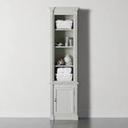 Schmaler, hoher Vitrinenschrank aus Pappelholz im neoklassizistischen Stil, Vintage-Beistellschrank für das Wohnzimmer in Athen