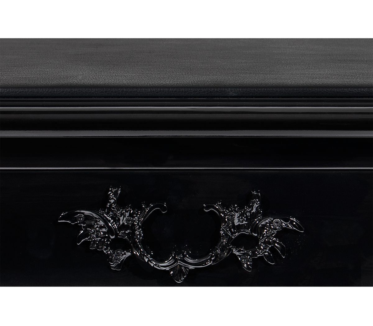 Boulevard II Gloss Black Classic Luxury Writing Desk