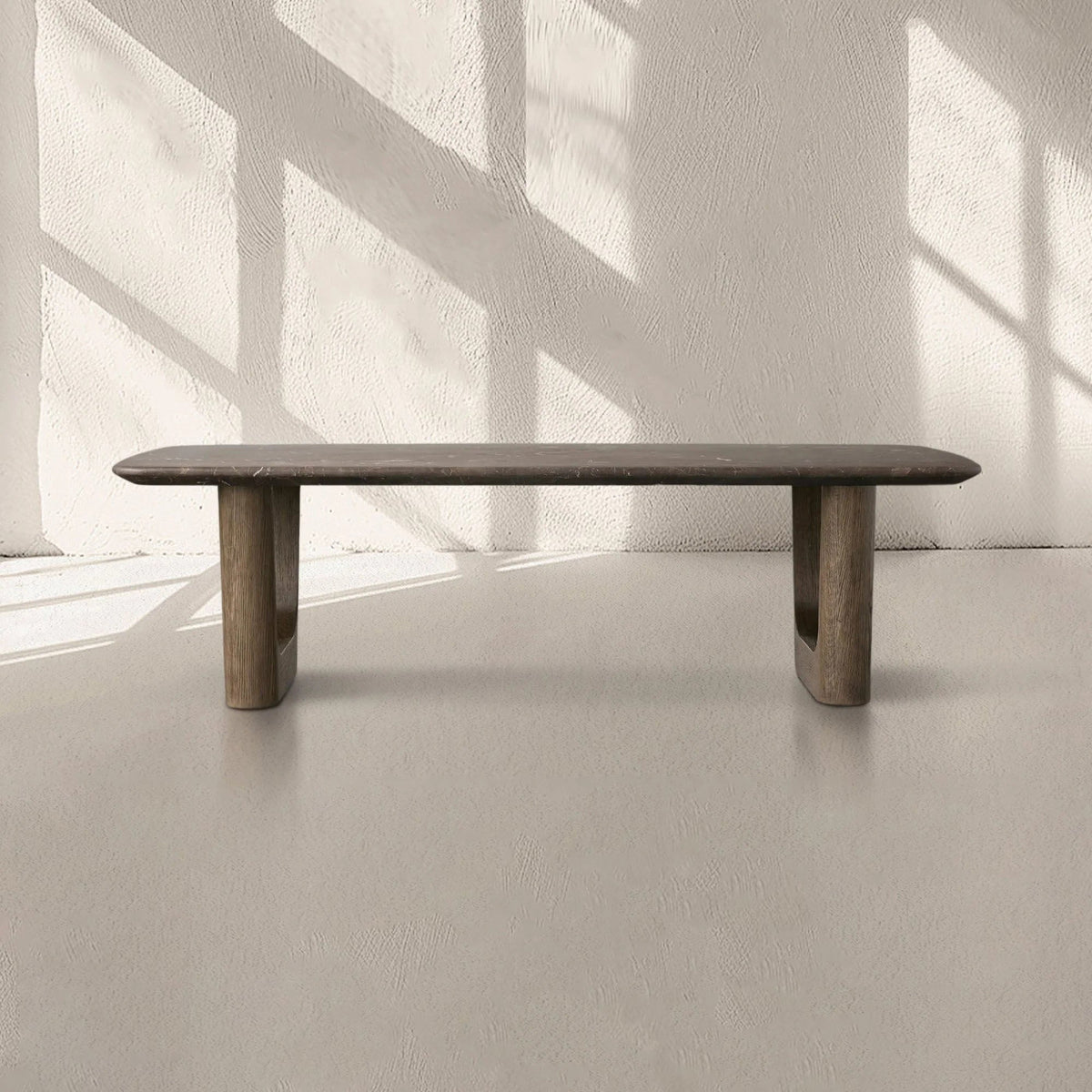 San Germani 72" Couchtisch mit Carrara Marmorplatte Rennes Metallgestell