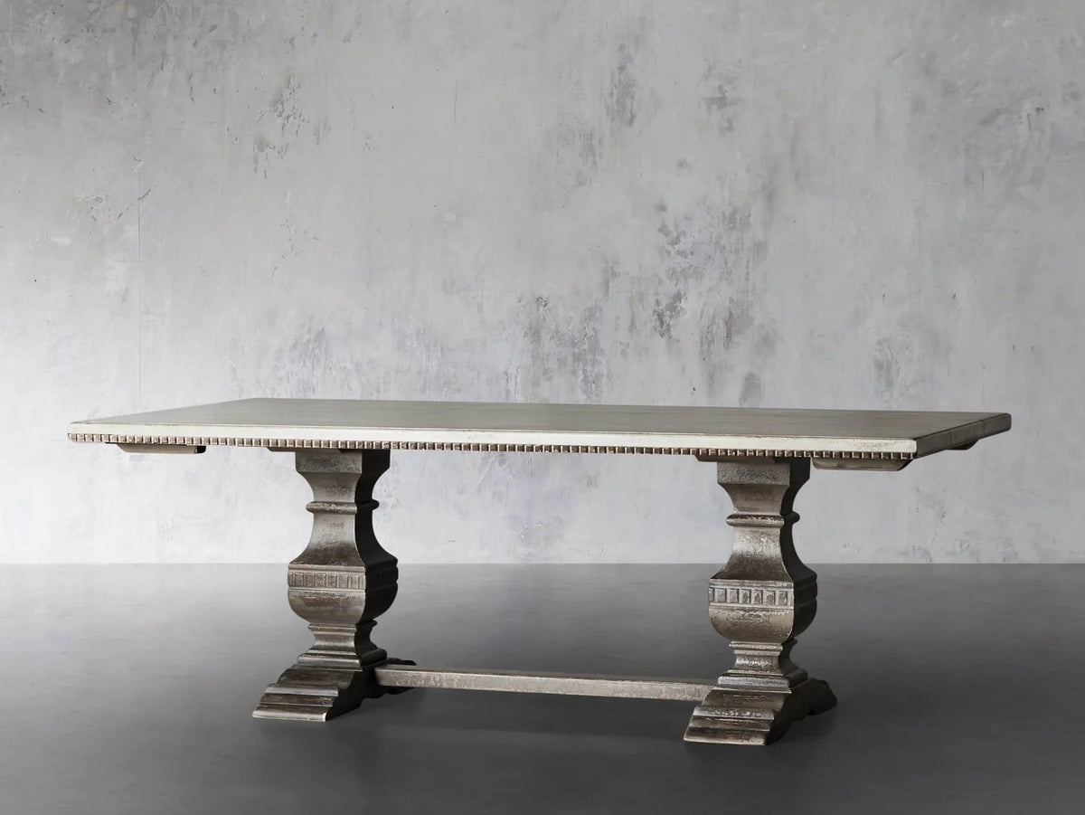 Cerea Amalfi Bell'Arte Rectangular Dining Table Tulipwood Dual Extensions Dining Table