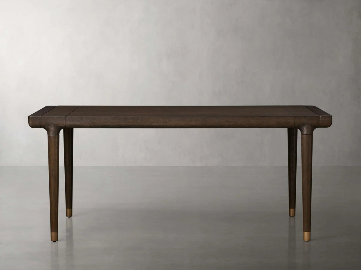Eletta White Oak Wood Expandable Dining Table with 15″ Extensions Allow