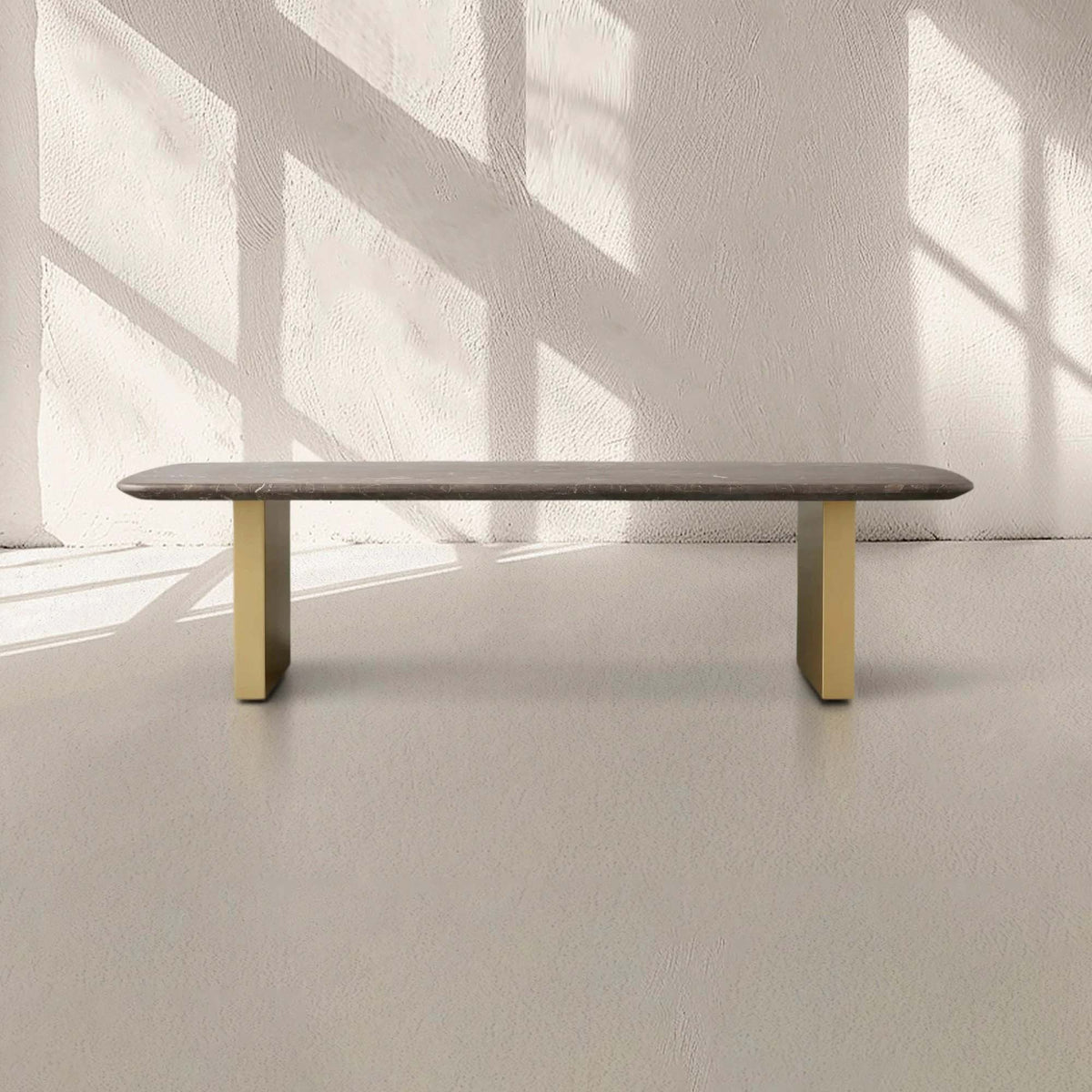 San Germani Espressotisch 72" Couchtisch mit Steinplatte Clement Untergestell Beistelltisch Teetisch