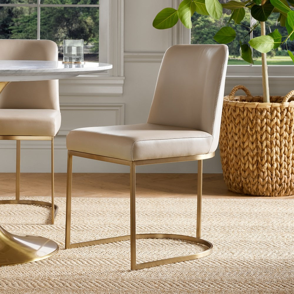 Bradley Steel Frame Dining Chair with Upholstered Modern Living Room Chairs