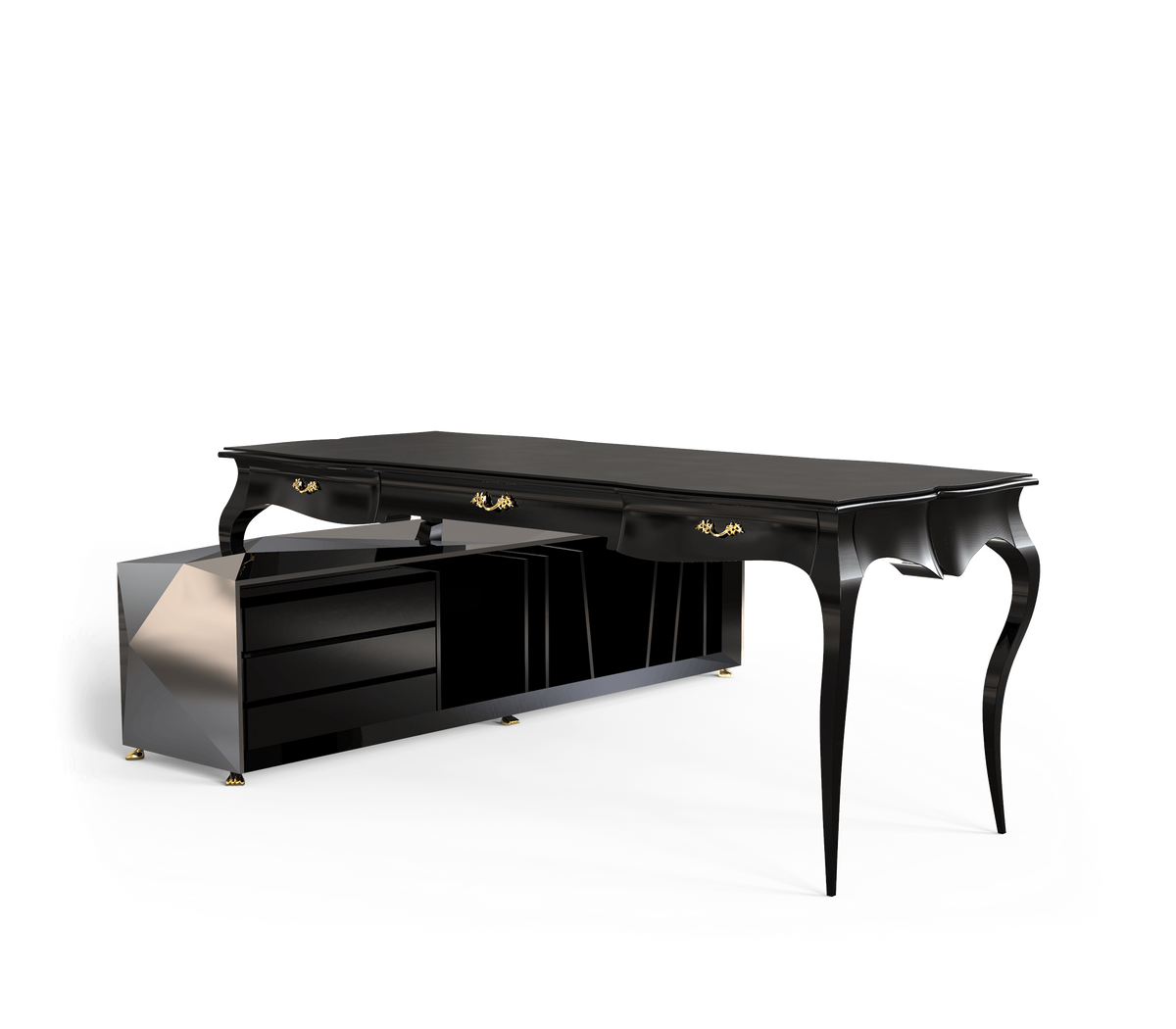 Boulevard Diamond Classic Modern Executive Desk