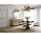 Pietra Round Classic Estremoz Marble Dining Table