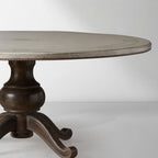 Girardi Margherita Bell'Arte Runder Esstisch aus Holz, Antik, Vintage, Gebrauchtmöbel