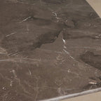 Table de salle à manger Aero avec plateau en marbre et piètement en acier Launette, table de salle à manger de luxe de style tulipe